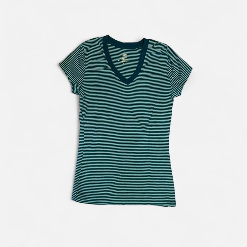 Striped V-Neck Women's Top